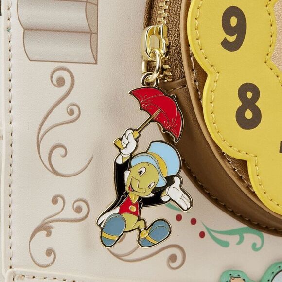 Loungefly WonderCon Exclusive Pinocchio Cuckoo Clock Mini Backpack - Picture 5 of 7